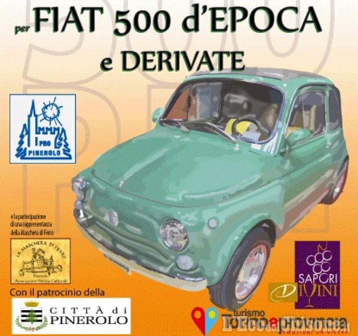 Pinerolo: domenica raduno benefico delle Fiat 500 in favore dell&#039;Unicef