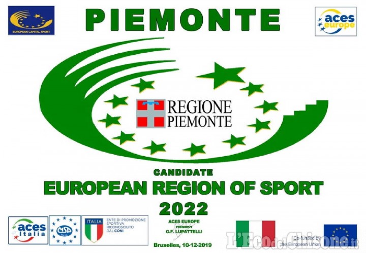 Il Piemonte sarà Regione Europea dello Sport nel 2022