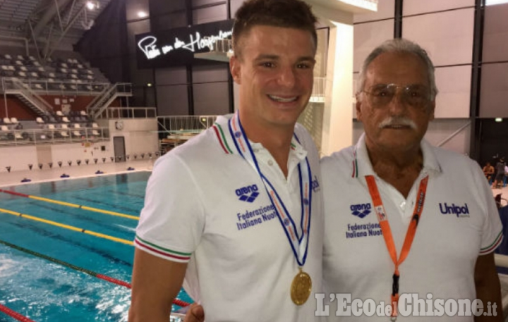 Bricherasio: doppio oro di Federico Gilardi ai Mondiali di nuoto di salvamento di Eindhoven