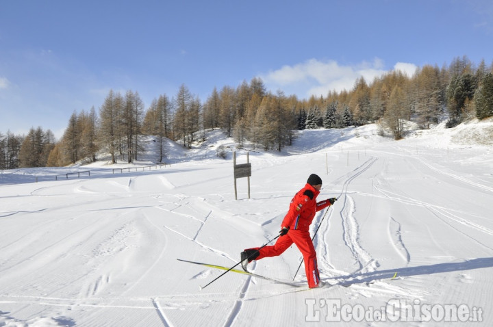 Sestriere: aperta la pista di sci di fondo a Monterotta