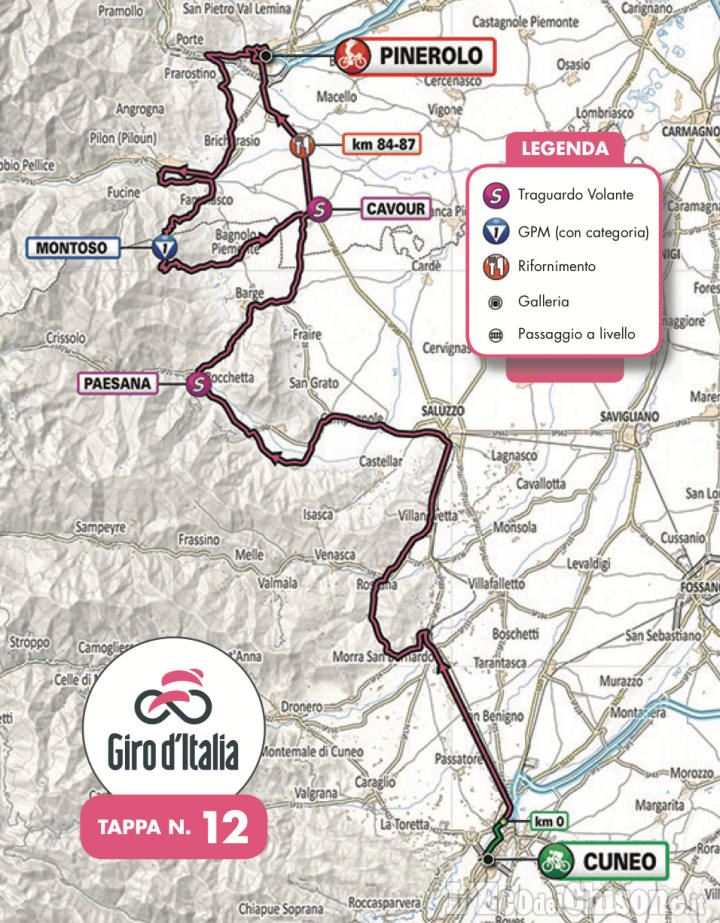 Aspettando il Giro d&#039;Italia: la viabilità a Bagnolo Piemonte e Bibiana