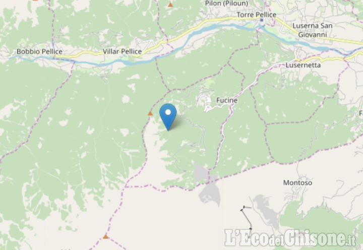 Scossa di terremoto di magnitudo 2.6 con epicentro a Rorà, in Val Pellice