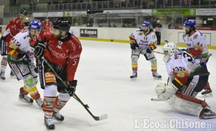 Hockey ghiaccio: Valpellice conduce per 2-1 alla fine del 1º tempo