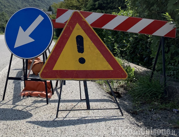 Villar Perosa: Sp 23 chiusa in direzione Sestriere dalla rotonda Sachs per lavori Acea