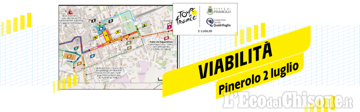 Pinerolo, Tour de France: percorso e viabiltà, ecco le misure e i divieti in vigore