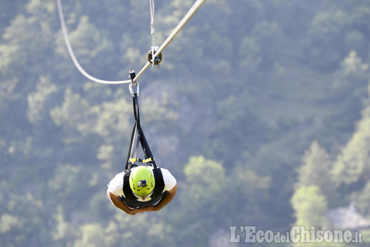 Il 24 maggio riapre a Pomaretto il Volo del Dahu, la zipline della Val Germanasca