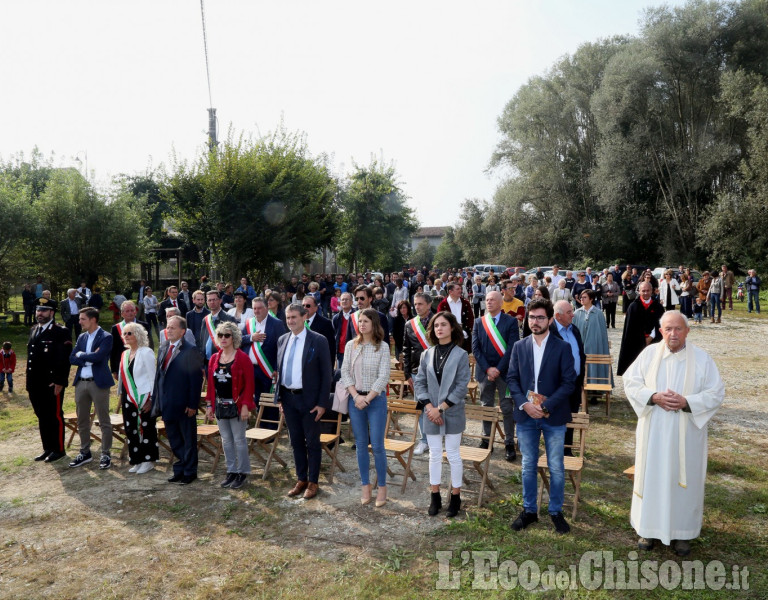 Cardè, inaugurazione targa al ponte