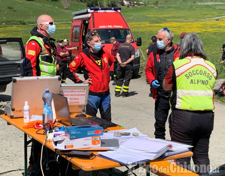 Ritrovato senza vita l'escursionista pinerolese disperso in alta Val Chisone