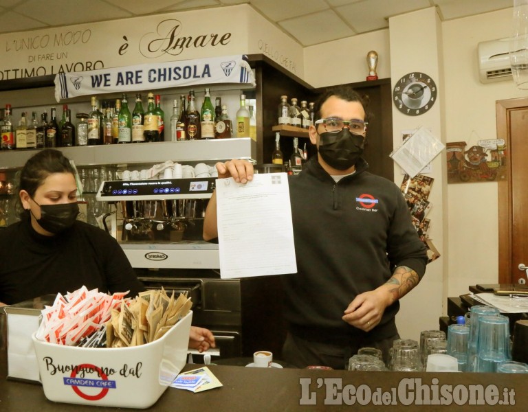 Vinovo: Bar apre in zona arancione