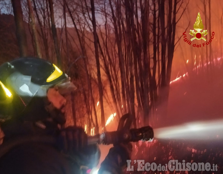 Incendio a Pra Martino: le immagini dei Vigili del fuoco