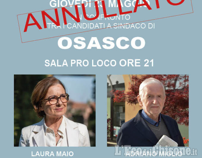 Osasco, cancellato il faccia-faccia elettorale organizzato da L'Eco: impegno lavorativo imprevisto della candidata Maio