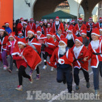 Frossasco :la corsa dei Babbi Natale