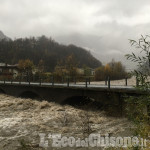 Allerta meteo: in Val Chisone livello dell&#039;acqua vicino a scavalcare i ponti