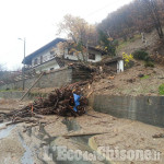 A Perosa, frane e strade spazzate via dalle acque del Rio Albona