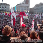 Manifestazione No Tav a Torino: piazza Castello gremita