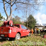 Angrogna, incendio in Borgata Pons