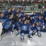 Hockey ghiaccio,festa italiana a Torre Pellice