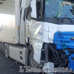 Orbassano: tre autoarticolati si urtano, incidente sulla tangenziale sud