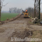 Bagnolo e Barge, cantiere aperto: si lavora allarealizzazione della  ciclabile "Via della Pietra"