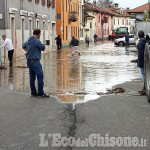 Allerta meteo: l&#039;acqua del Po arriva in paese a Pancalieri 