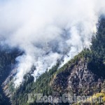 Incendio: spento in Val Germanasca, ultimi focolai sul versante di Roure, in Val Chisone