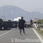 Due incidenti alla periferia di Cavour, il bilancio è di quattro feriti