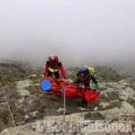 Valle Po: cade durante un’arrampicata sulle pareti di Punta Venezia, ferita 35enne