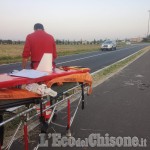 Rivalta: ciclista grave al Cto dopo una rovinosa caduta