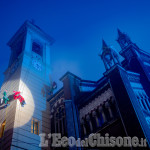 A Orbassano grande cerimonia per l'accensione delle luci di Natale in centro
