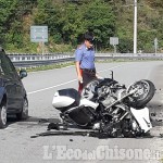 San Germano/Villar Perosa: schianto fra auto e moto, morti due bikers sulla Provinciale