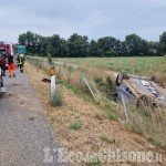 Volvera: auto fuori strada sulla Torino-Pinerolo, ferito il conducente