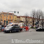 Pinerolo: incidente in corso Torino, tre mezzi coinvolti