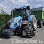 Castagnole: camion contro trattore, incidente sulla Sp 141