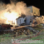Airasca: fiamme ieri sera al casello ferroviario Toselli