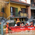 Alluvione: viabilità riaperta in pianura. None cerca volontari per villaggio S. Lorenzo