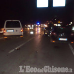 Orbassano: carambola fra auto sulla Provinciale 6, un ferito
