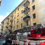 Pinerolo: bombola in fiamme sul terrazzo, Vigili del fuoco in via Bertacchi 