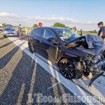 Riva: tamponamento tra auto sulla Torino-Pinerolo, due feriti in ospedale