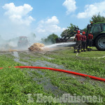 Incendio in un fienile a Villafranca