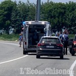 Cercenasco: scontro tra auto e moto all'incrocio per Campolungo, ferito biker