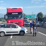 Nichelino: scontro tra auto e tir in tangenziale, un ferito