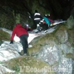Bobbio Pellice: escursionisti bloccati dal ghiaccio mentre salivano verso il Jervis