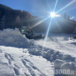 Prali: cannoni della neve in funzione, pronti per aprire la pista Baby all'Immacolata
