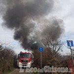 Borgaretto: in fiamme una baracca vicino all’ex campo nomadi