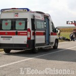 Cardè: scontro tra auto e trattore in via Moretta, tre i feriti