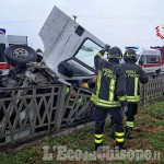 Saluzzo: furgone fuori strada sulla Provinciale 662, due feriti lievi