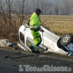 Bruino: schianto fra auto sulla Provinciale, 80enne grave in ospedale