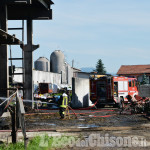 Buriasco: incendio in cascina, in fiamme il fienile