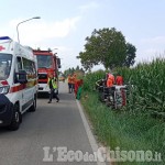 Castagnole: fuori strada un mezzo della raccolta rifiuti, ferito il conducente