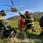 Crissolo: mucca ferita in un alpeggio salvata dai Vigili del fuoco